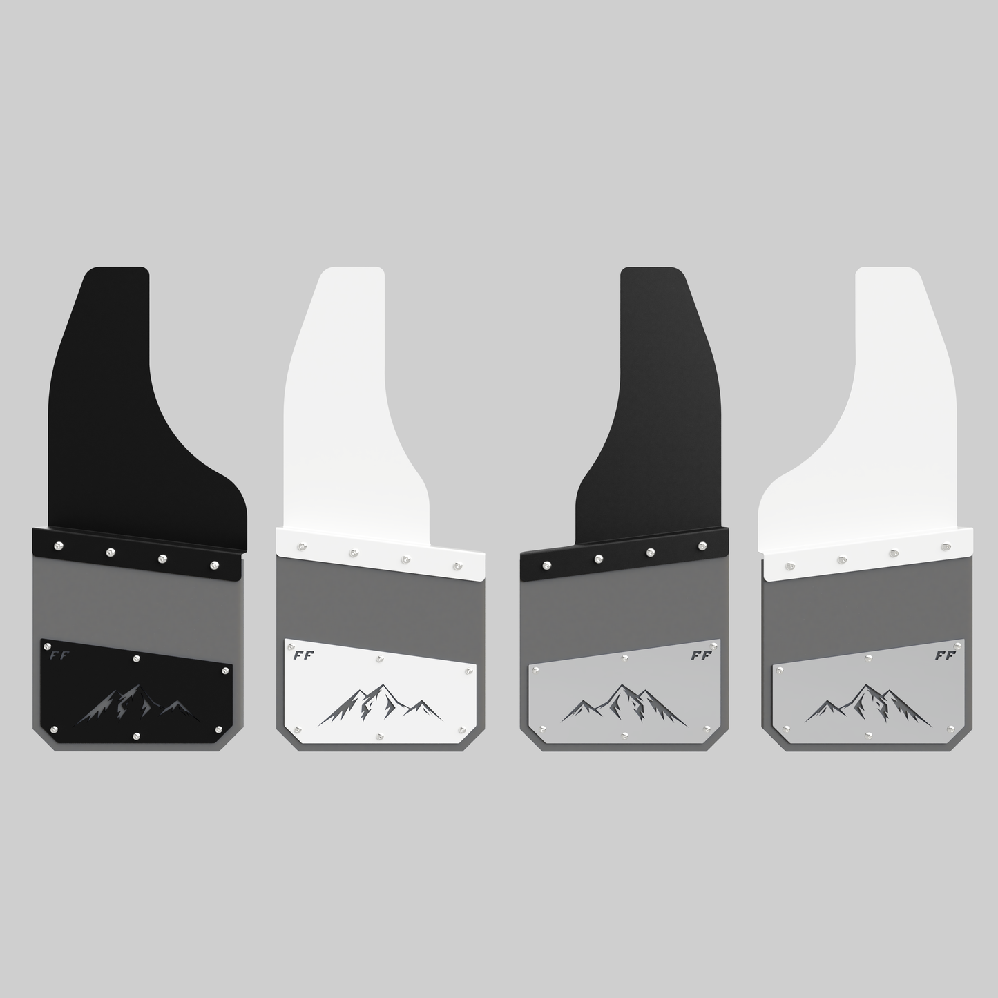 12" Regular Kickback Mudflaps (Set of 4)